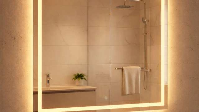 Espelho com Touch 40x40 Jateado LED 3 Cores: Vale a Pena? - Todos os artigos