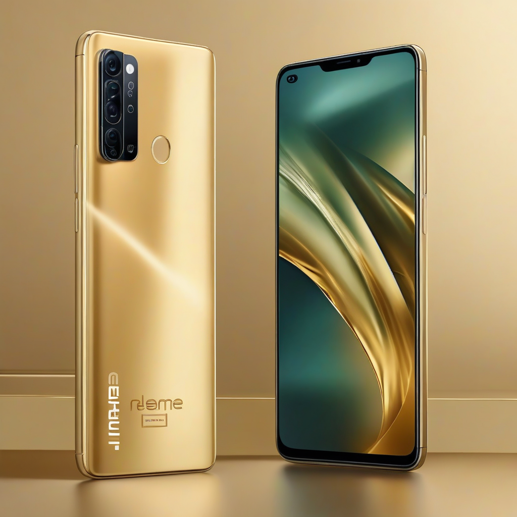 Ilustração editorial: Smartphone Realme 13+ 5g Dual Sim 256 Gb Dourado 8 Gb Ram Nfc Victory Gold — análise em Produtos Review Online