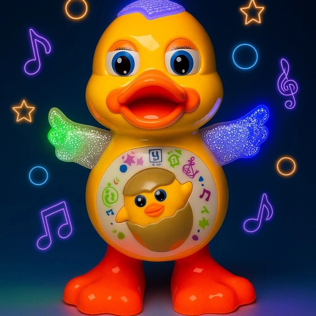Patinho Dançante Com Luzes Pato Dançarino Musica Criança Brinquedo — análise em Produtos Review Online