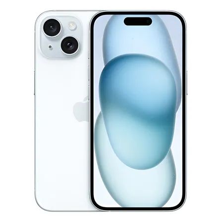 Ilustração editorial: Apple iPhone 15 (128 GB) - Azul - Distribuidor Autorizado — análise em Produtos Review Online