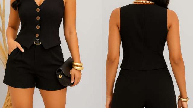 Conjunto Gabi: Shorts e Colete Elegante Vale a Pena? - Todos os artigos