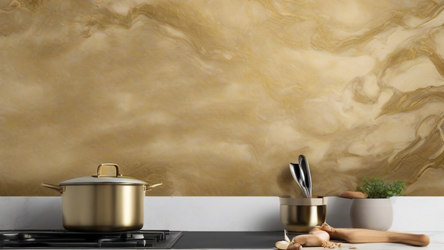 Papel Parede Mármore Dourado Para Cozinha: Vale a Pena? - Casa e Cozinha