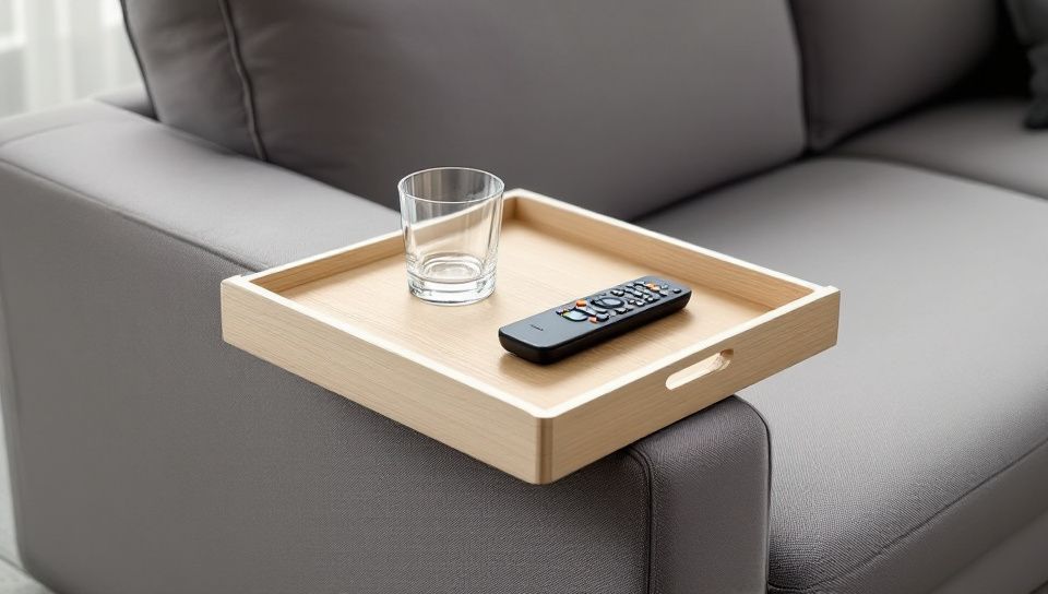 .Esteira Bandeja Sofá Porta Copos Porta Controles Organizador MDF Flexível Suporte Braço Poltrona Luxo Universal Prática — análise em Produtos Review Online