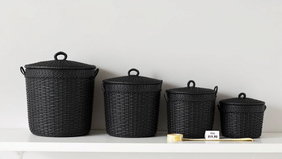 Kit Com 4 Cesto Caixa Organizadora Rattan Com Tampa  4 Litros Preto — análise em Produtos Review Online