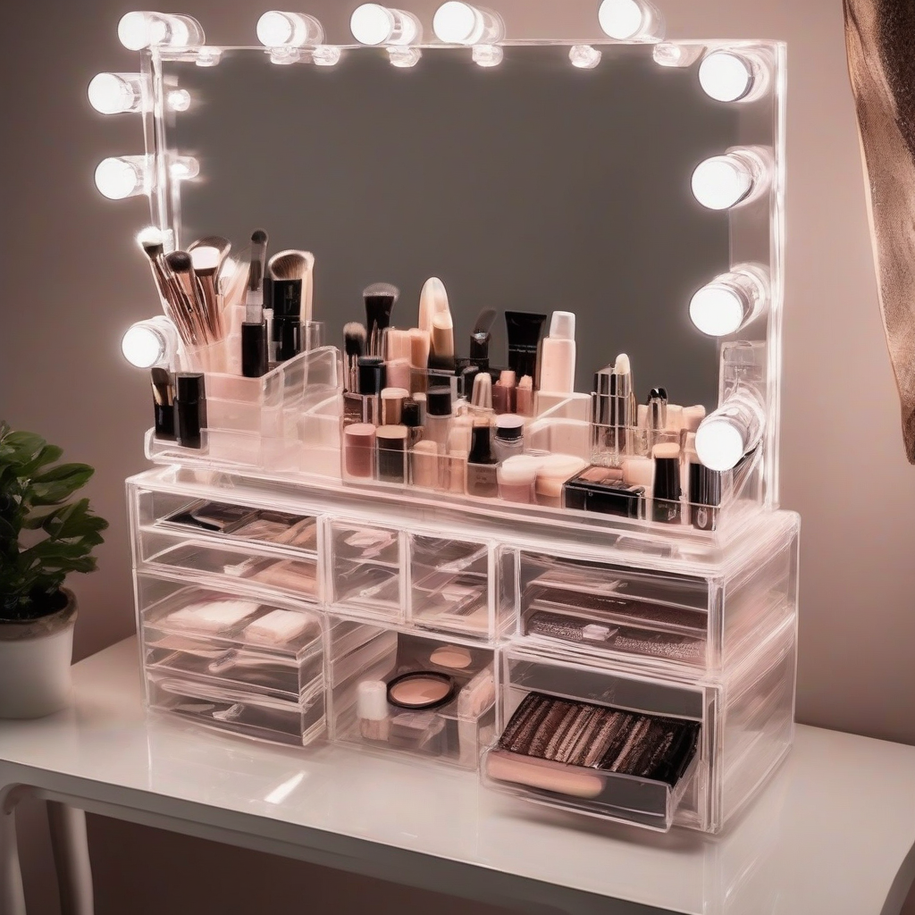 Organizador de maquiagem Giratório 360º Acrílico Suporte de Cosméticos — análise em Produtos Review Online