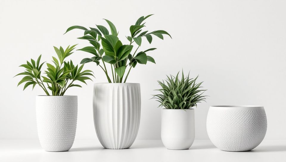 Kit 4 Vasos Texturizados Planta Flor Polietileno Coluna Redonda N1 N2+ Bojo N1+Bacia N1 com Prato — análise em Produtos Review Online