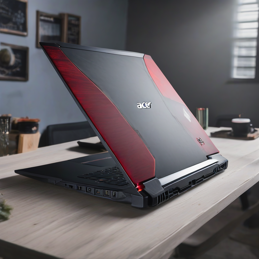 Ilustração editorial: Notebook Gamer Acer Nitro V15 com Intel Core i5-13420H, 8GB RAM e RTX 4050 de 6GB, SSD 512GB e Tela de 15.6" Full HD 165Hz — análise em Produtos Review Online