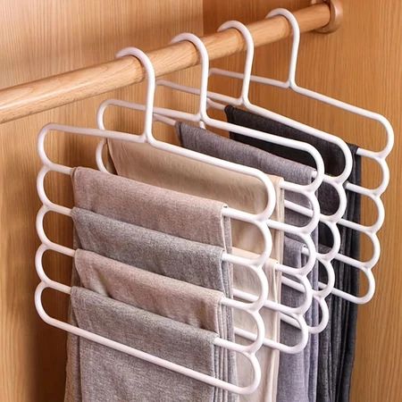 Cabides Com 5 Camadas Organizador De Blusas Vestidos Calças e toalhas Leves Multifuncional — análise em Produtos Review Online