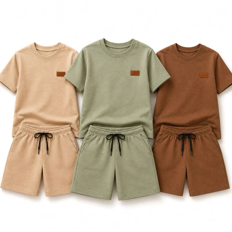 Kit 6 Peças Menino Conjunto Infantil Monocromático Premium Camiseta Shorts Algodão — análise em Produtos Review Online